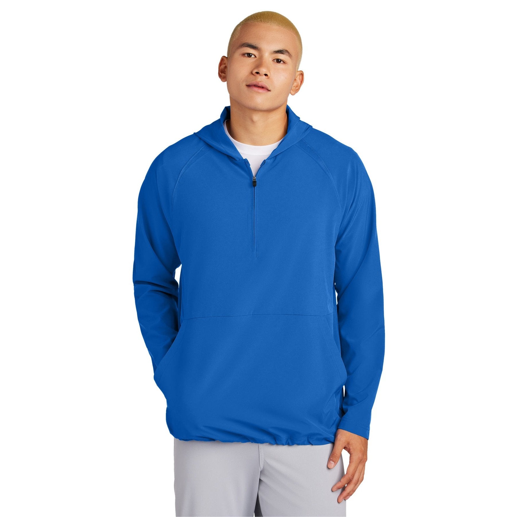 Sport-Tek-Sport-Tek® Repeat 1/2-Zip Long Sleeve Hooded Jacket JST488-MedTech-6